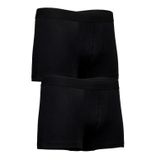 Bsm Erkek 2' li Stretch Boxer 44253 Koyu Gri B0120M044253 Siyah L