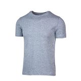 BSM Erkek Modal Pamuk Sıfır Yaka Kısa Kol T-shirt Fanila Atlet (L, Gri)