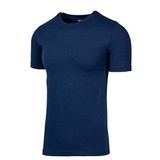 BSM Erkek Modal Pamuk Sıfır Yaka Kısa Kol T-shirt Fanila Atlet (M, Lacivert)