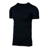 BSM Erkek Modal Pamuk Sıfır Yaka Kısa Kol T-shirt Fanila Atlet (XXL, Siyah)