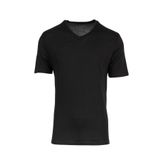 Bsm Erkek Supima Pamuk V Yaka T-Shirt 41853 Lacivert B0121M041853 Siyah 2XL