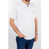 BSM Erkek Yüksek Kalite Kısa Kollu Polo Yaka Beyaz Pike T-Shirt