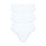 Bsm Kadın 3l'ü Bato Kom Külot 48033 DESEN 7 B0121M048033 Beyaz 2XL