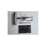 Bsr Dubleks Lastik Tamir Seti: 1 Metal Zamak Fitil Atma Aleti, 10 adet 3x100mm Kısa Fitil ve Yedek Uç (10 yama yapar)