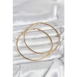 Bsre 316L Çelik Gold Renk 80 mm Kadın Halka Küpe