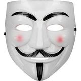 Bsre Beyaz Pembe Yanaklı V For Vendetta Maskesi