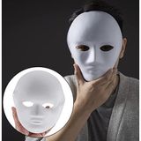 Bsre Beyaz Renk Boyanabilir Anonim Tam Yüz Cosplay Maske 24x18 cm