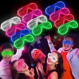 Bsre Glow Işıklı Panjur Parti Gözlüğü 12 Adet