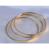 Bsre Gold Renk 3'lü Ajda Figürlü Kadın 60 mm Bilezik (316L Çelik)