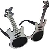 Bsre Gümüş Renk Gitar Şekilli Parti Gözlüğü