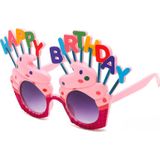 Bsre Happy Birthday Yazılı Pembe Fuşya Parti Gözlüğü