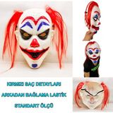 Bsre Kızıl Saçlı Joker Palyaço Maskesi