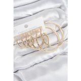 Bsre Pirinç Halka Kadın Set Küpe (Gold Renk)
