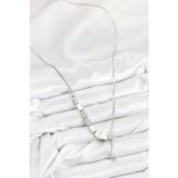 Bsre Pirinç Yılan Asansörlü Kadın Kolye (Gümüş Renk)