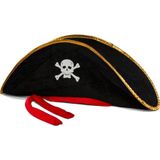Bsre Yetişkin Boy Kadife Jack Sparrow Denizci Kaptan Jack Korsan Şapkası 50X20 CM