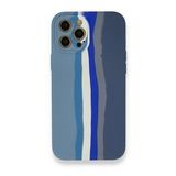 BSSM Ebruli Lansman Silikon - Mavi Gri iPhone 12 Pro Kılıf