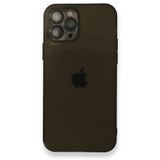 BSSM Fly Lens Silikon - Siyah iPhone 12 Pro Kılıf