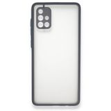 BSSM Gri Samsung Galaxy A71 Montreal Silikon Kapak Kılıf