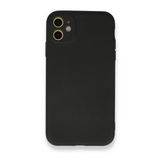 BSSM iPhone 11 Nano İçi Kadife Silikon Siyah Kılıf