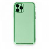 BSSM iPhone 11 Pro Coco Deri Silikon Kapak Açık Yeşil Kılıf