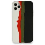 BSSM iPhone 11 Pro Ebruli Lansman Silikon Beyaz Siyah Kılıf