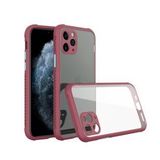 BSSM iPhone 11 Pro Max Miami Şeffaf Silikon Fuşya Siyah İnci Kılıf