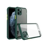 BSSM iPhone 11 Pro Max Miami Şeffaf Silikon Koyu Yeşil Kılıf