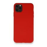 BSSM iPhone 11 Pro Max Nano İçi Kadife Silikon Kırmızı Kılıf