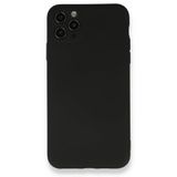 BSSM iPhone 11 Pro Max Nano İçi Kadife Silikon Siyah Kılıf