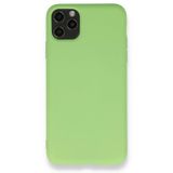 BSSM iPhone 11 Pro Max Nano İçi Kadife Silikon Yeşil Kılıf