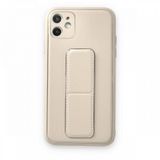 BSSM iPhone 12 Coco Deri Standlı Kapak Beyaz Kılıf