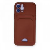 BSSM iPhone 12 Kelvin Kartvizitli Silikon Bordo Kılıf