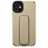 BSSM iPhone 12 Mega Standlı Silikon Gold Kılıf