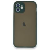 BSSM iPhone 12 Mini Montreal Silikon Kapak Yeşil Kılıf