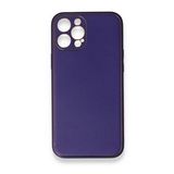 BSSM iPhone 12 Pro Coco Deri Silikon Kapak Mor Kılıf