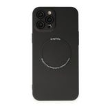 BSSM iPhone 12 Pro Jack Magneticsafe Lens Silikon Siyah Kılıf