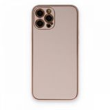 BSSM iPhone 12 Pro Max Coco Deri Silikon Kapak Pudra Kılıf