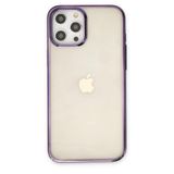 BSSM iPhone 12 Pro Max Element Silikon Mor Renkli Kılıf