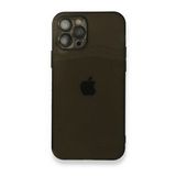 BSSM iPhone 12 Pro Max Fly Lens Silikon Siyah Kılıf
