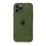 BSSM iPhone 12 Pro Max Fly Lens Silikon Yeşil Kılıf