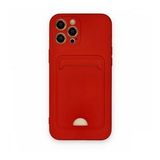 BSSM iPhone 12 Pro Max Kelvin Kartvizitli Silikon Kırmızı Kılıf