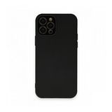 BSSM iPhone 12 Pro Max Lansman Glass Kapak Siyah Kılıf