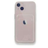 BSSM iPhone 13 Kart Şeffaf Silikon Şeffaf Kılıf