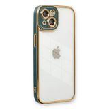 BSSM iPhone 13 Liva Lens Silikon Yeşil Kılıf
