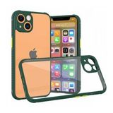BSSM iPhone 13 Mini Miami Şeffaf Silikon Koyu Yeşil Kılıf