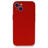 BSSM iPhone 13 Mini Nano İçi Kadife Silikon Kırmızı Kılıf