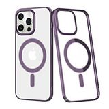 BSSM iPhone 13 Pro Element Magneticsafe Sert Kapak Derin Mor Siyah İnci Kılıf