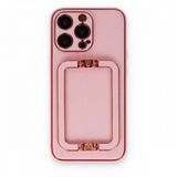 BSSM iPhone 13 Pro Max Coco Elit Kapak Pembe Cep Telefonu Kılıfı