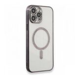 BSSM iPhone 13 Pro Max Magneticsafe Lazer Silikon Siyah Kılıf