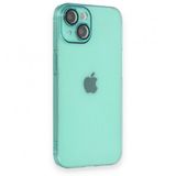BSSM iPhone 14 Armada Lensli Kapak Yeşil Kılıf